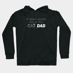 It takes a special man to be a cat dad - brown sand cat oil painting word art Hoodie